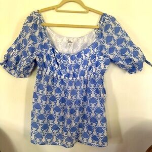 lilly pulitzer Pinched By A Crab Top 12